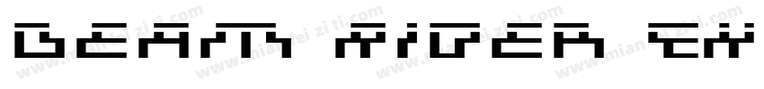 Beam Rider Expanded字体转换